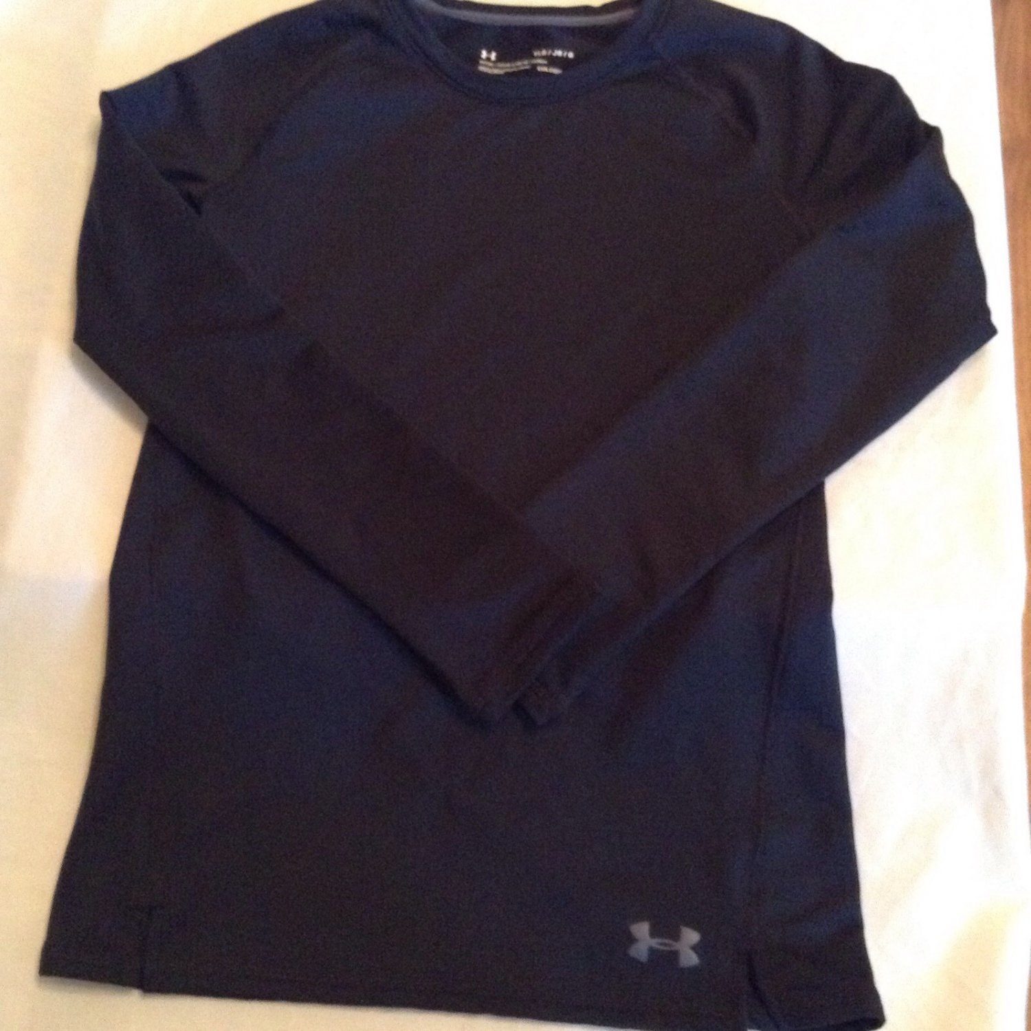 Size youth large Under Armour compression shirt cold gear long sleeve black boys