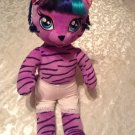 Valentines Day Build A Bear tiger Honey Girls Teegan 21 in purple plush outfit