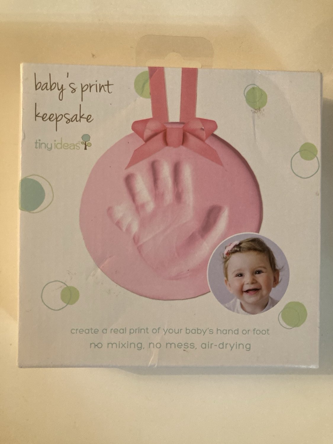 Valentines Day tiny ideas babys print keepsake hand kit Pearhead pink