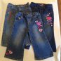 Size 18 mo Carters jeans Healthtex denim Faded Glory pants rodeo 3 pc girls