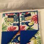 2 pc dish drying mat tropical birds leaves kitchen 11x17 in