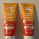 2 Whole Body deodorant cream tangerine Personal Care aluminum free 4oz total 8oz