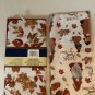 Winter foliage kitchen set 2pc dish drying mat towel gnome turkey pumpkin leaves