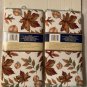 Winter foliage kitchen dish drying mat 2pc set 12x18 in green leaves brown
