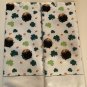 St Patricks Day floral towels shamrocks pot of gold 2 piece set green 15x25 in