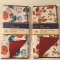 Winter kitchen set 2 pc dish drying mat pumpkins leaves acorns 12x18in