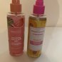 Body hair mist 1 peach 1 watermelon Vit E Global Beauty Care 6oz each total 12oz