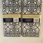 kitchen set 2 pc dish drying mat geometric blue 12x18 in