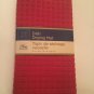 kitchen set dish drying mat towel gnome stars 2 pc 12x18 in red blue