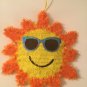 decor Emoji door wall hanger fall 11x12 in yellow orange