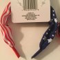scrunchies head band hair accessory patriotic 3 pc set stars stripes