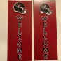 2 NFL Houston Texans banner helmet wall sign welcome door pressed wood decor red