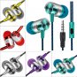 Universal 3.5mm In-Ear Stereo Earbuds Earphone With Mic For Cell Phone
