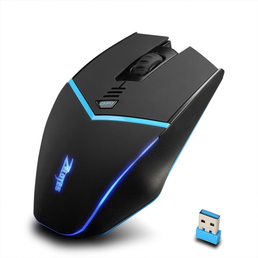 Zelotes F12 Wireless Mouse with Nano Receiver, 2.4G Portable Mobile Gaming Mouse