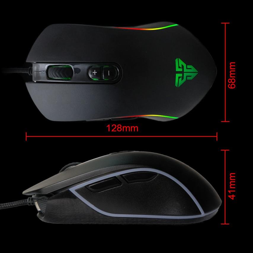 Fantech X9 4800dpi USB Wired 6 Buttons Optical Gaming Mouse LED Backlight For PC