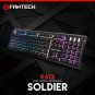 FANTECH K612 Professional Wired 104 Keys 9 Colors Backlight Game Waterproof Keyboard