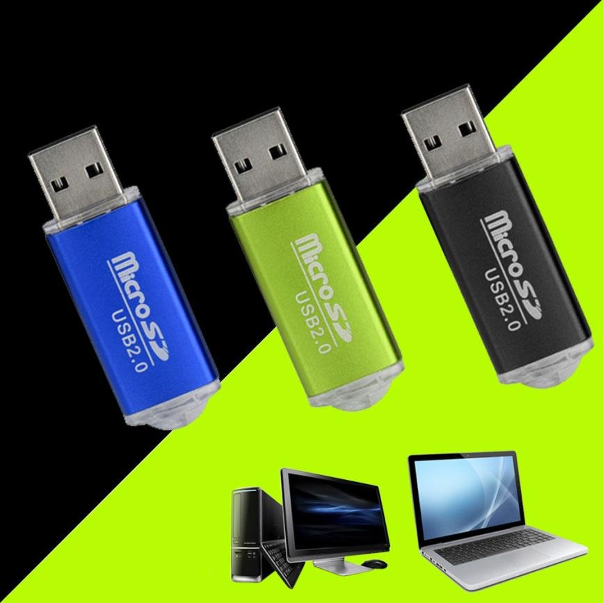 New Portable USB 2.0 Adapter Micro SD SDHC Memory Card Reader