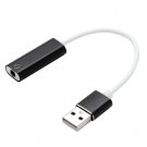 Usb External Audio Sound Card To 3.5mm Jack Adapter Stereo Speaker For PS3 PC