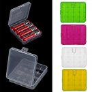 Hard Portable Plastic Storage Box Case Holder For 4 x 18650 Battery