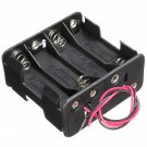 1Pc 8 AA 2A Battery 12V Clip Holder Black Box Case with Wire Leads