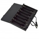 DIY 12V 8 x AA Battery Holder Case Box With Leads Switch