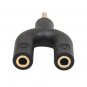 Headset Adapter Kit U Shape 3.5mm Y Splitter for Audio Headphone and MIC