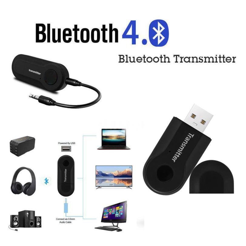 Wireless Bluetooth Transmitter Stereo Audio Music Adapter For TV Phone PC Y1X2