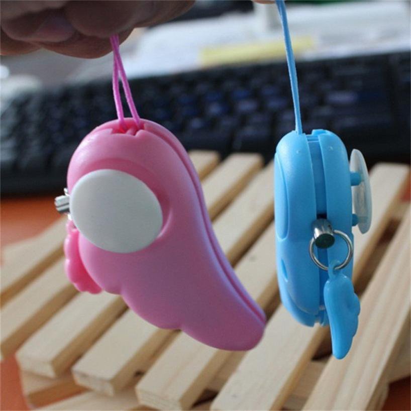 Color Random Panic Personal Protection Alarm Key Ring Anti-Attack Self Defense