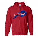 NY Buffalo Bills Mafia Fan Full Zip Hoodie : XL
