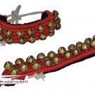 Musical Dancing Ankle Bells Ghungroo Two Line 40 Big Dancing Bells With Pad