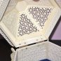 Antique Handmade Bone Carved Floral Motif Jewelry box with Gift Box