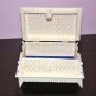 Antique Handmade Bone Carved Floral Motif Jewelry box with Gift Wooden Box