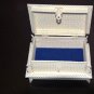 Antique Handmade Bone Carved Floral Motif Jewelry box with Gift Wooden Box