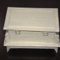 Antique Handmade Bone Carved Floral Motif Jewelry box with Gift Wooden Box