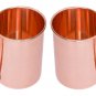 Straight Solid Copper Moscow Mule Mug Set 16 Oz Brown Set Of 4