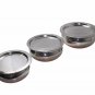 Copper Bottom Stainless Steel Bowl Serving Utensils Handi Pot Set of 3