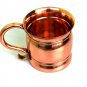 Authentic Copper Old Fashion Smooth Moscow Mule Mug with Flat Lip Set Of 4