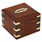 Handcrafted Wooden Square Money Bank Square bank box