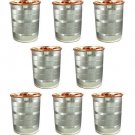 Drink ware Accessories Pure Copper Stainless Steel Glass Cup 9 Oz Set Of 6