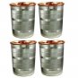 Drink ware Accessories Pure Copper Stainless Steel Glass Cup 9 Oz Set Of 6
