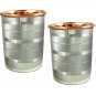 Drink ware Accessories Pure Copper Stainless Steel Glass Cup 9 Oz Set Of 6