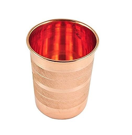 Handmade Drink Ware Copper Glass Cup Tumbler  Drinking Water Ayurveda Benefit