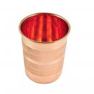 Handmade Drink Ware Copper Glass Cup Tumbler  Drinking Water Ayurveda Benefit