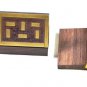 Wooden Pocket Pill Storage Box Case Organizer with Brass Inlay Like Pills Set 4