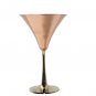 Solid Copper Martini Glass Smooth Finish Martini Glass holds 10 Ounce Set Of 2.