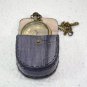 Battery Powered Hand Made Stylist Pocket Watch With Leather Case Pouch Purse