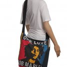 ONE LOVE Buddha4all Black Bob Marley Cotton Bag Shopping bag shoulder handbags