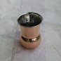 Hammered Outside Copper Inside Stainless Steel Tumbler Muglai Matka Glass SetOf2