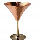 Solid Copper Martini Glass Beautifully Hammered Martini Glass holds 10 Ounce.(1)