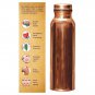 Pure Copper Water Bottle For Ayurveda Health Benefit Joint Free Leak Proof 950ML